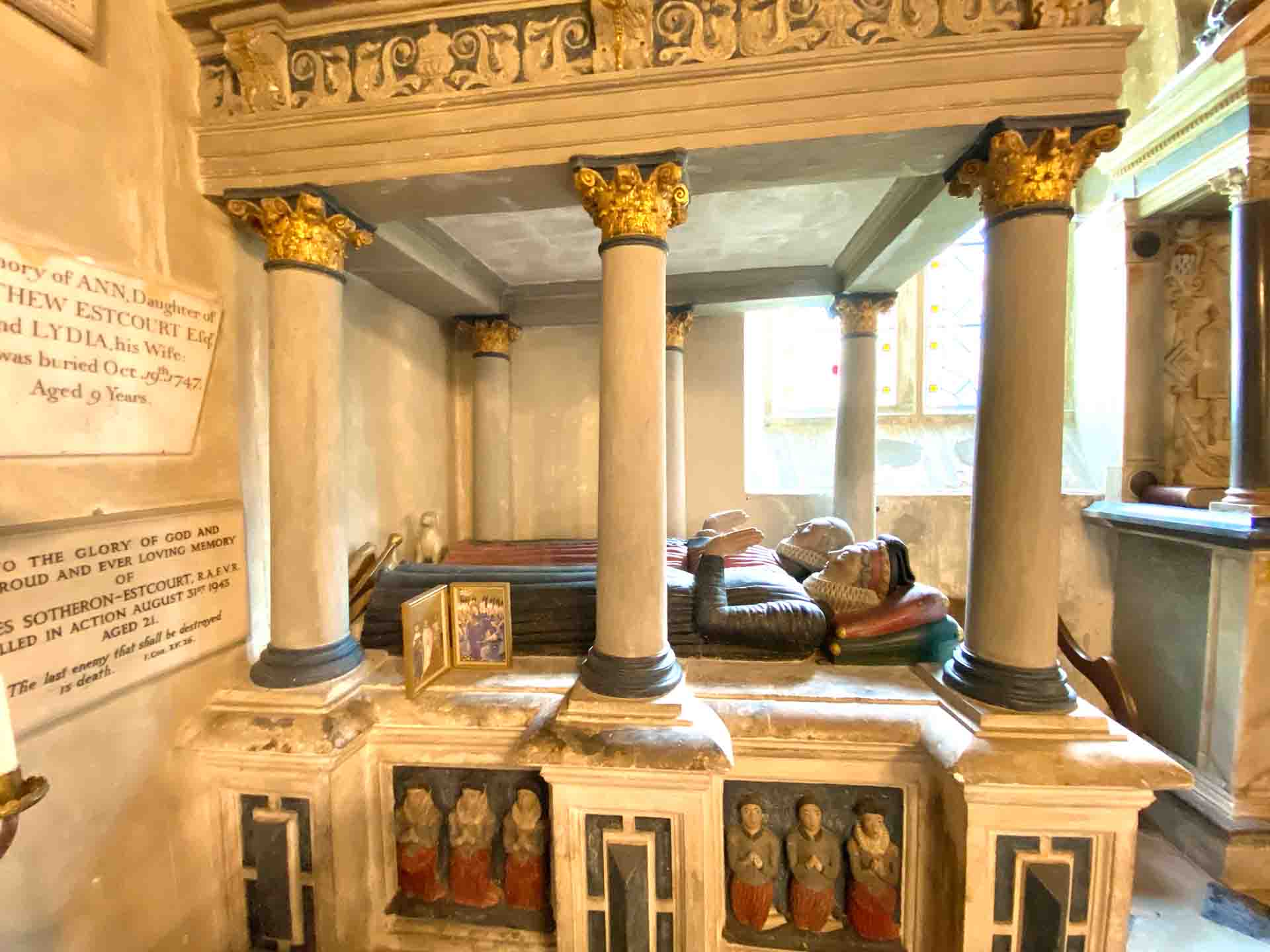 Canopied Tomb In The Estcourt Chapel of Shipton Moyne Church