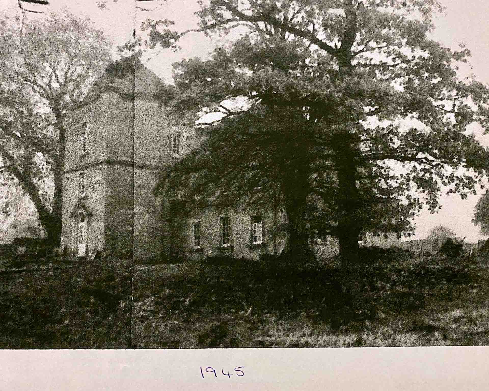 Hodges Barn And Garden In 1945