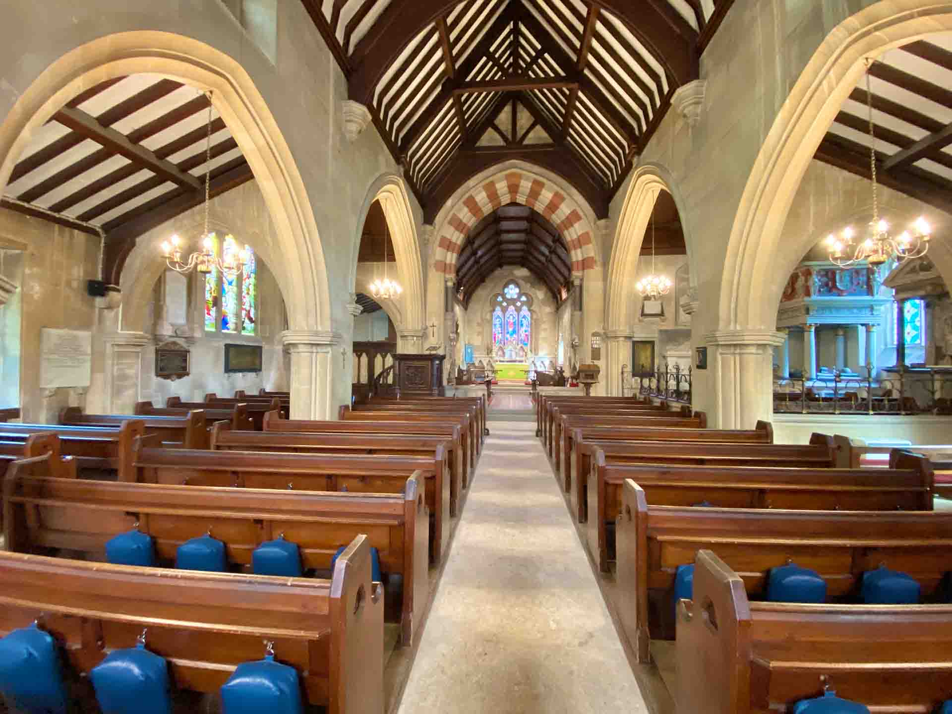 The Nave And Chancel Of Shipton Moyne Church