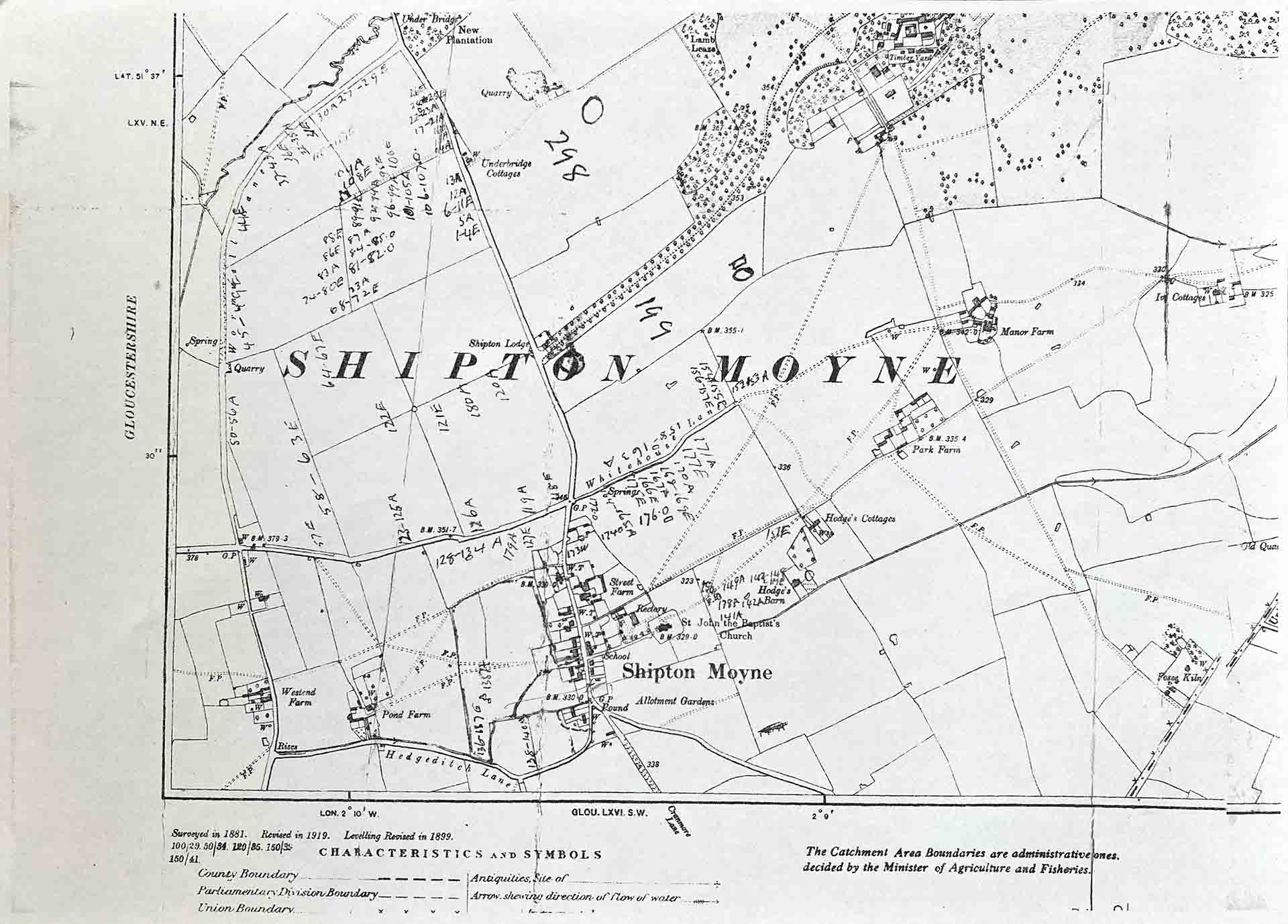 Map Of Shipton Moyne
