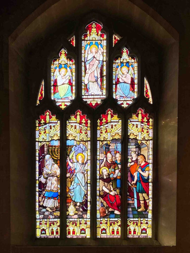 Stained Glass Window In Shipton Moyne Church